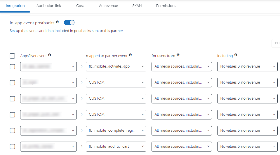 AppsFlyer Meta Ads in-app event