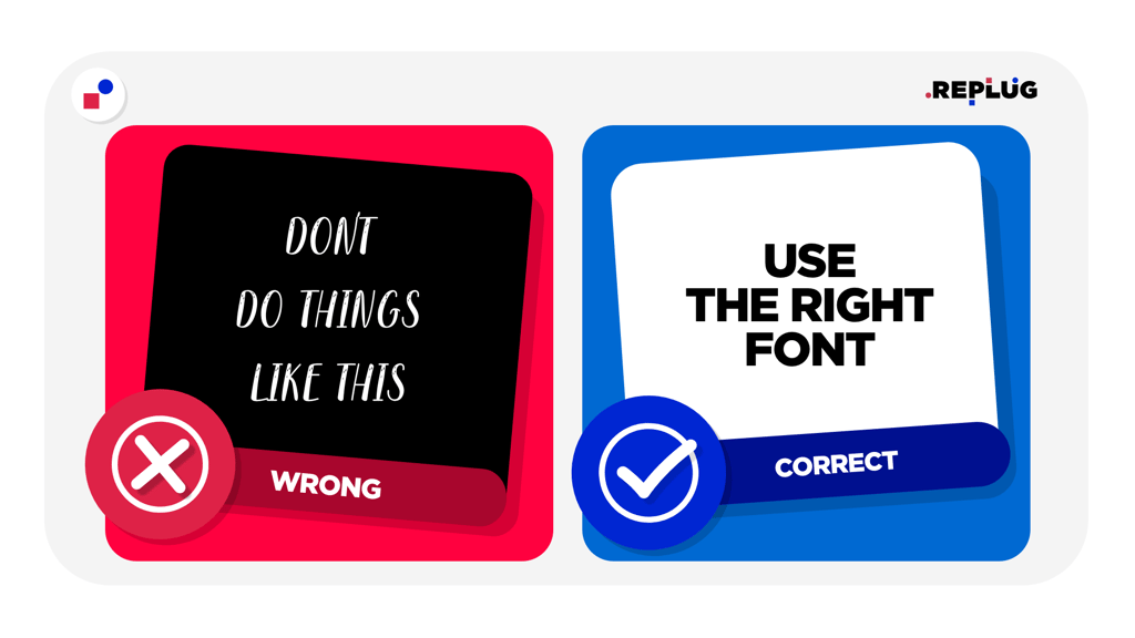 carousel ads fonts