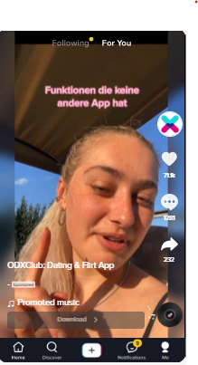 Ad for App Profile Pages example