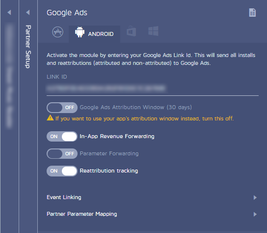 Setup Google Ads