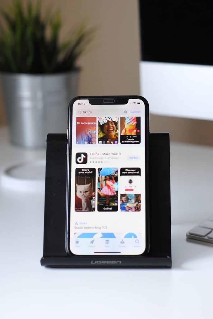 tiktok in app store