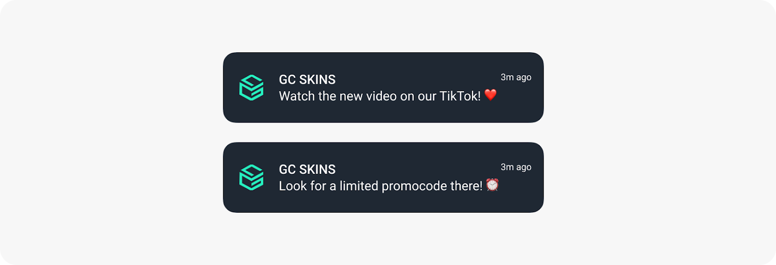 new users with one push notification